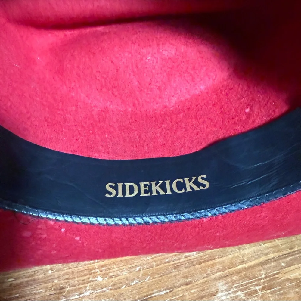 Vintage Youth Sidekicks Western Red Cowboy Hat, Lana/Laine, Size‎ L